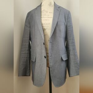 BANANA REPUBLIC Men's Light Gray Blazer In Size 44 Regular